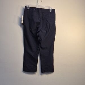 ALFRED SUNG, PULL ON NAVY BLUE PANTS.